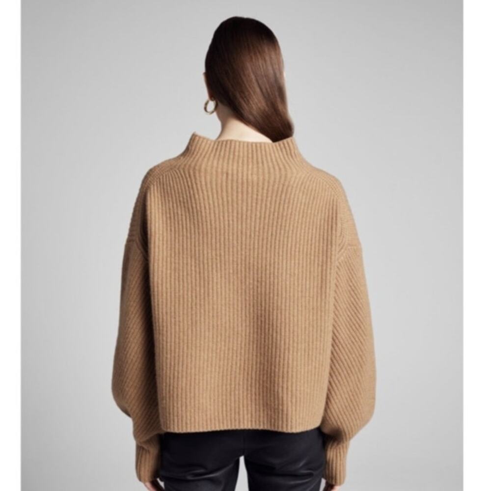 A.L.C. Helena Mock Neck Lambs Wool Cashmere Sweater - Picture 10 of 10
